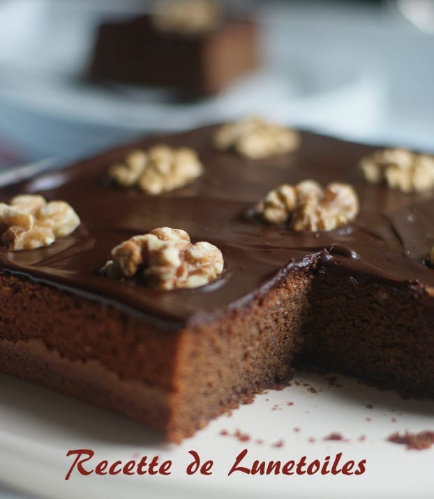 gateau moelleux aux amandes et chocolat