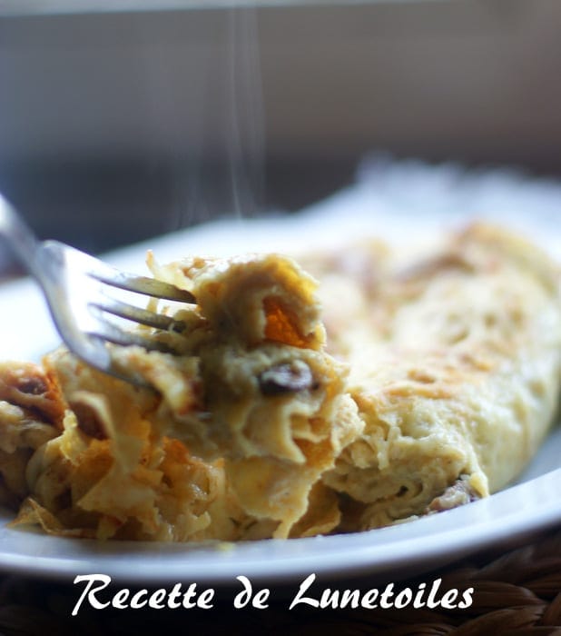 gratin de crêpes au poulet