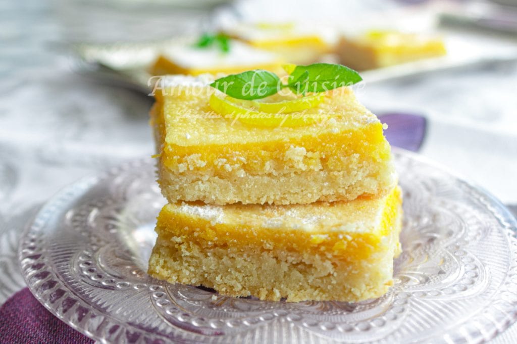 carrés au citron recette facile