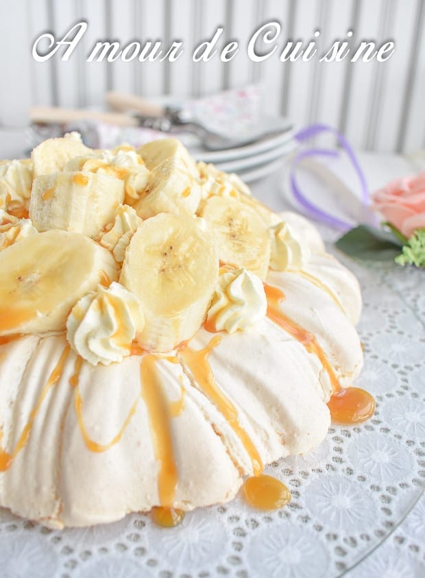 Banoffee pavlova a la banane et caramel 3