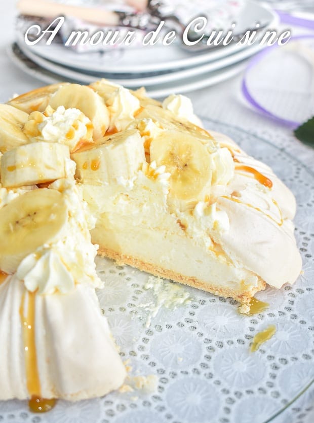 Banoffee pavlova a la banane et caramel 5