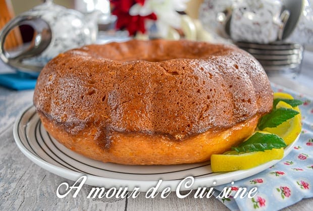 bundt cake au citron et ricotta