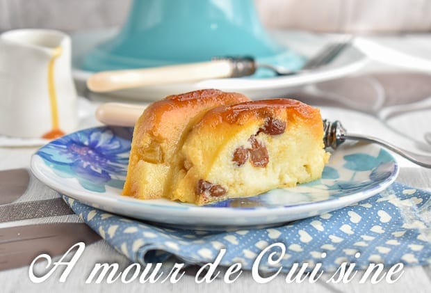gateau de semoule aux raisins secs et pommes 4