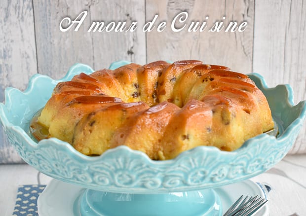 Gateau De Semoule Aux Raisins Secs Et Pommes Amour De Cuisine