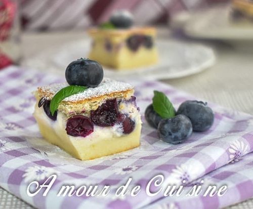 Gateau Magique Aux Myrtilles Amour De Cuisine Gateau Magique Aux Myrtilles Amour De Cuisine