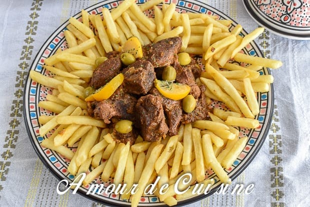 lham mhamer, tajine de viande rotie 2