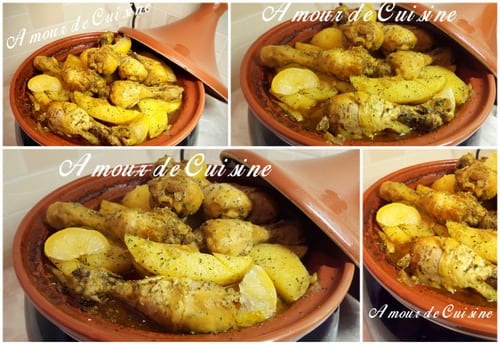 tajine de poulet a la pomme de terre