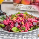 salade de couscous perlé et betterave