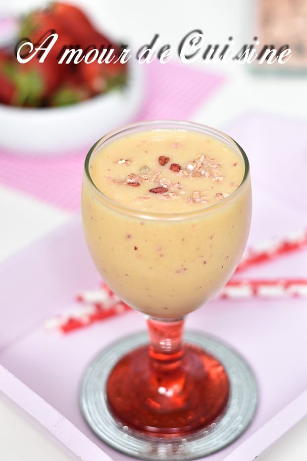 smoothie melon ananas et raisins noirs 3