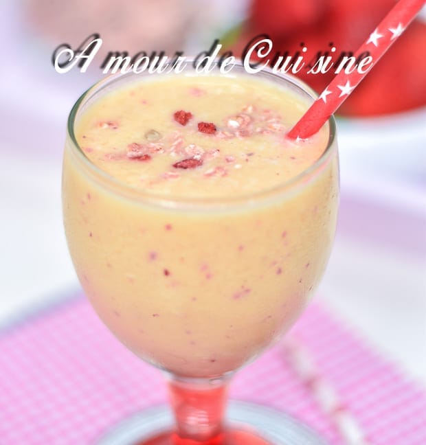 smoothie melon ananas et raisins noirs