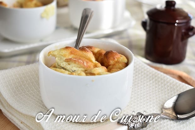soufflé au camembert, entrée chaude