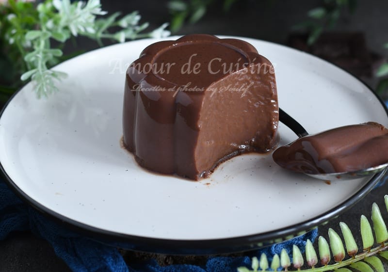 flan au chocolat sans oeuf