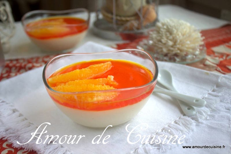 panna cotta a l'orange