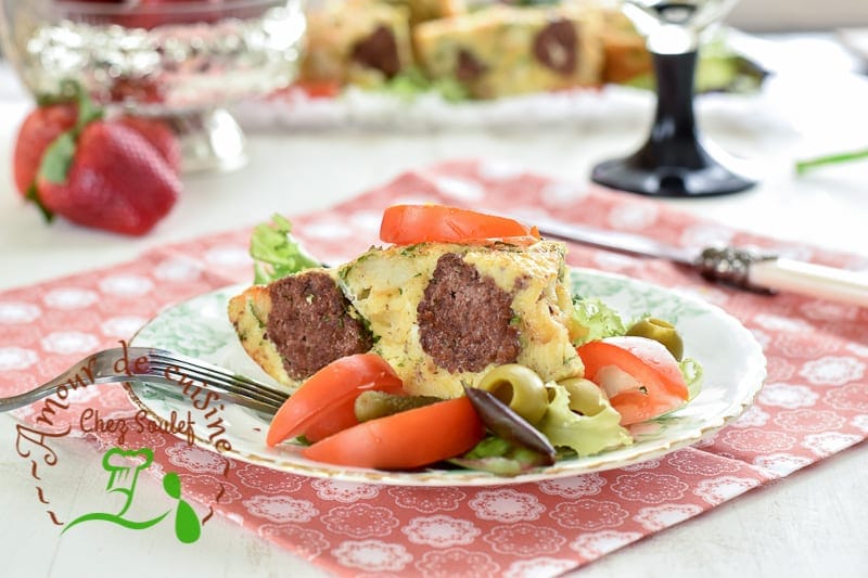 tajine tunisien aux boulettes de viande bnadèk 3