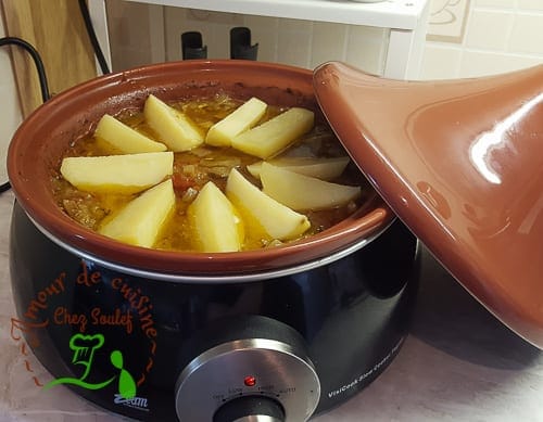 tajine poulet pomme de terre