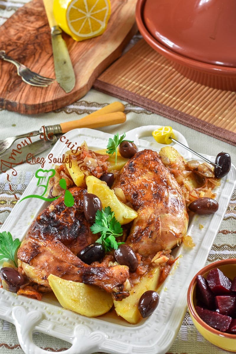 tajine de poulet a la pomme de terre