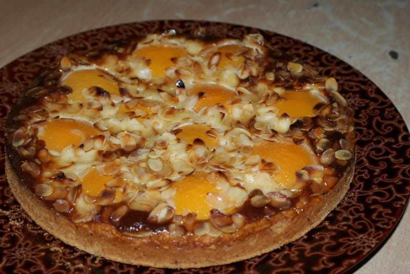 tarte amandine aux peches