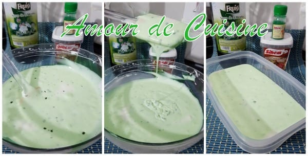 preparation de la glace