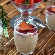 riz au lait aux fraises
