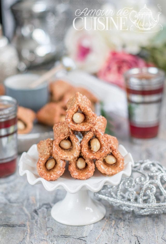 babouches aux sésames et miel