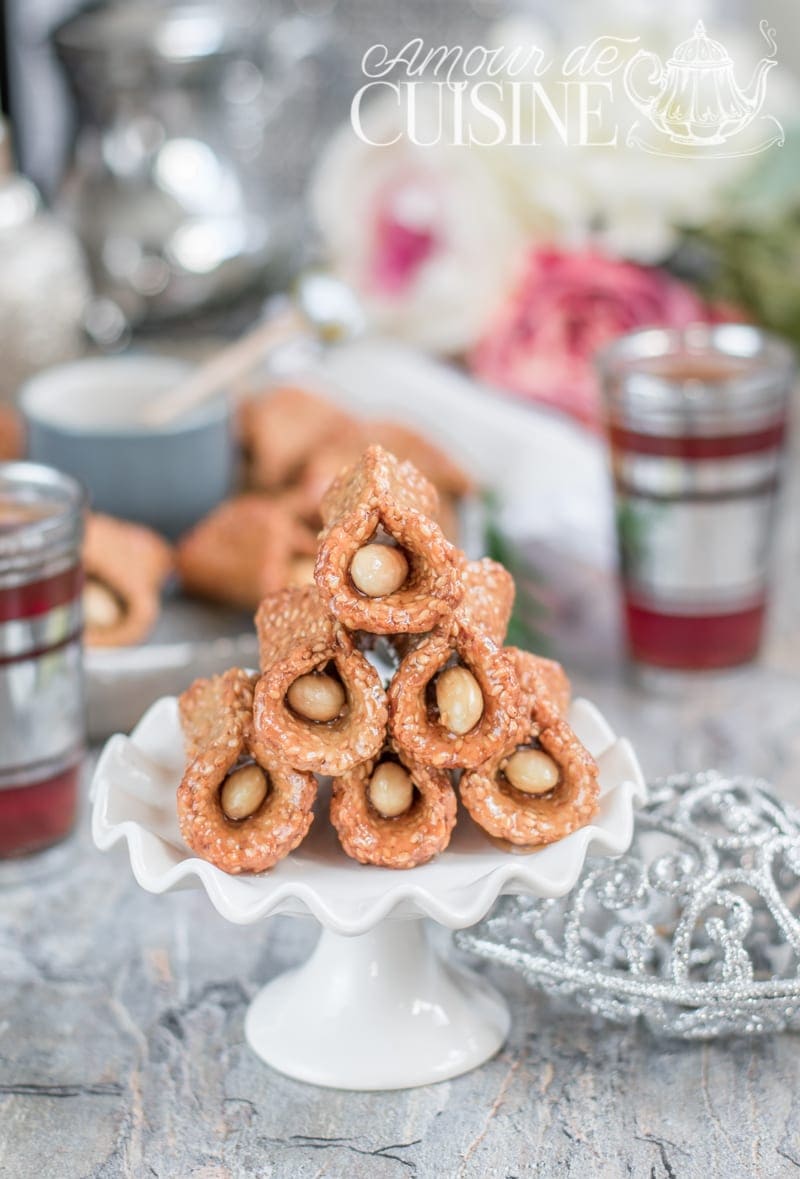 babouche aux grains de sésames