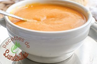 Soupe de courge butternut, patate douce et carotte