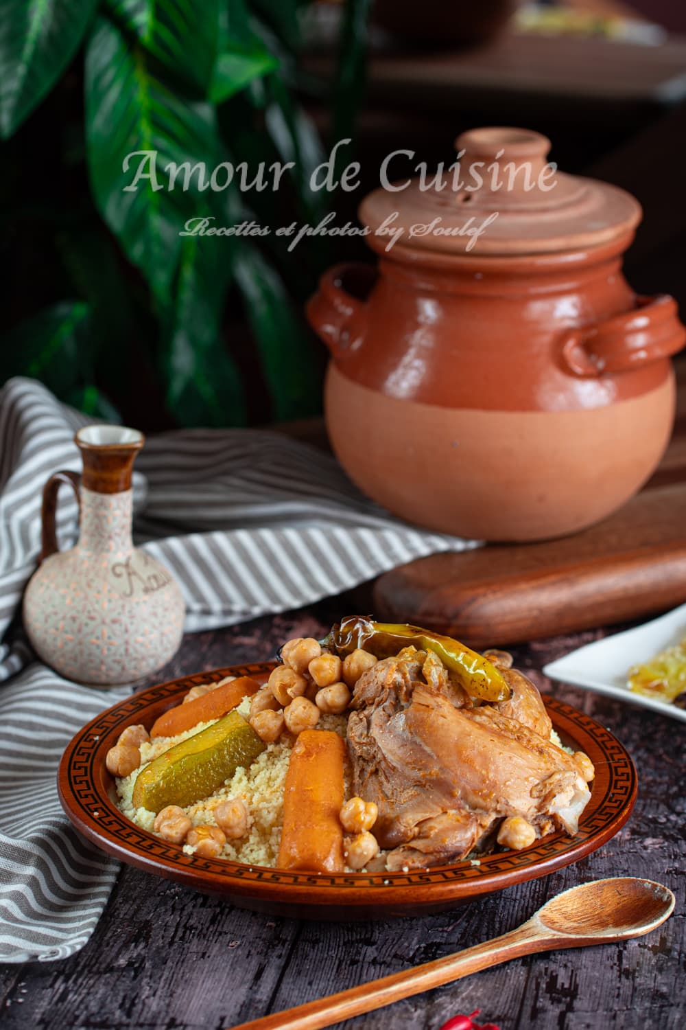 Couscous au poulet algérien (cuisine algerienne)