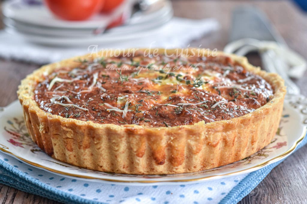 recette tarte thon tomate et moutarde