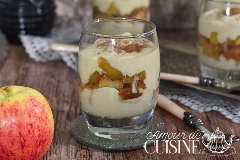 tiramisu aux pommes à la cannelle