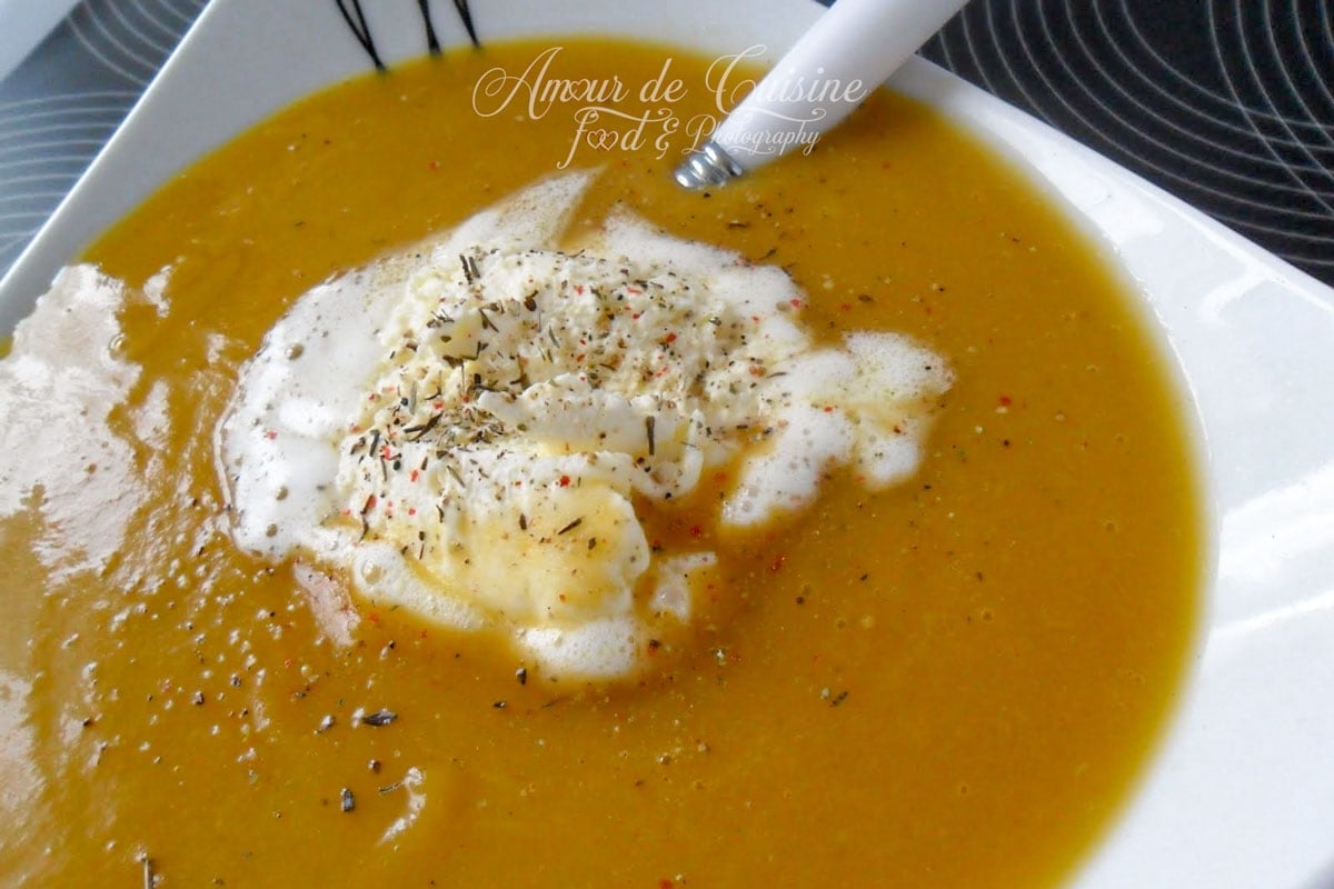 velouté de patate douce et courge butternut