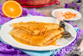 crêpes à l&rsquo;orange façon suzettes sans alcool
