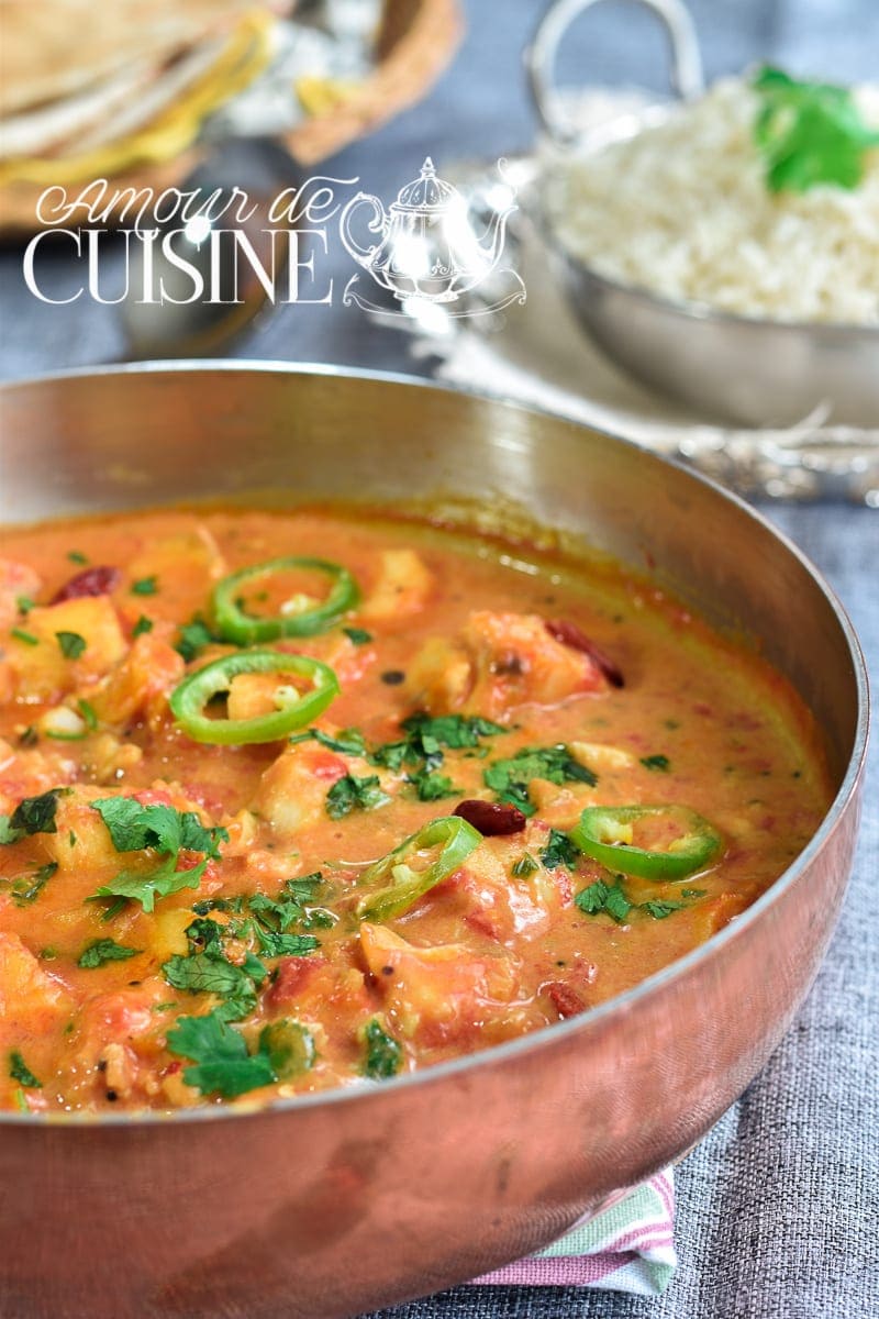 curry de poissons au lait de coco