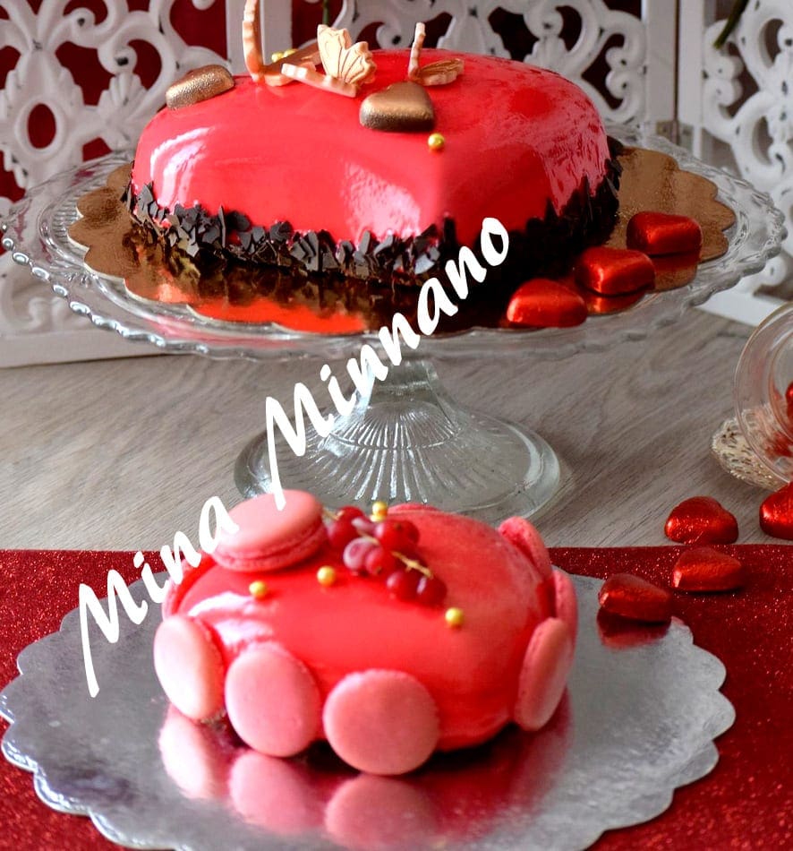 Entremet Coeur D Amour Glacage Miroir Rouge Amour De Cuisine Entremet Coeur D Amour Glacage Miroir Rouge Amour De Cuisine