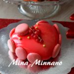 entremets coeur d'amour au glaçage miroir