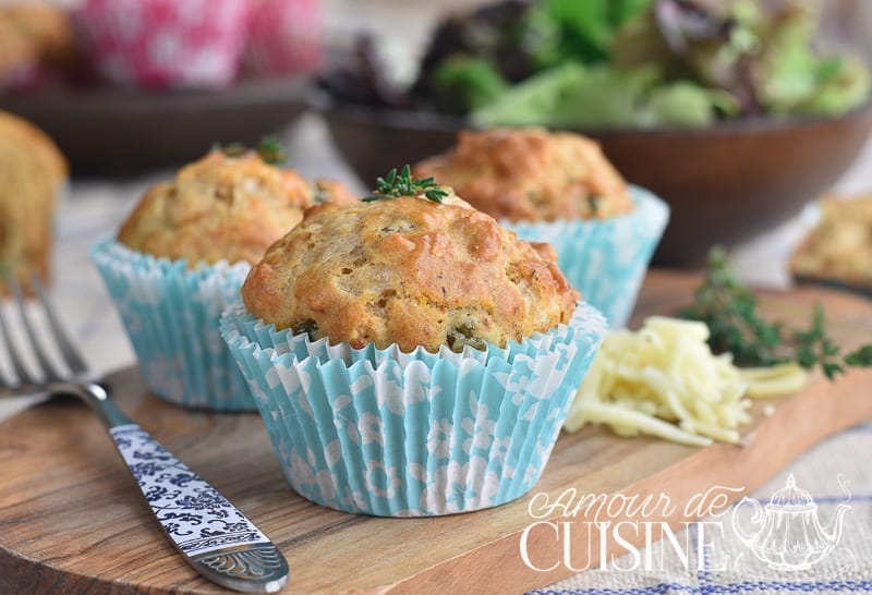 recette de muffins salés aux légumes