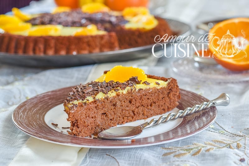 tarte genoise chocolat orange 2