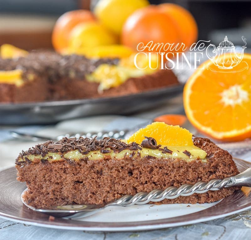 tarte genoise chocolat orange 3