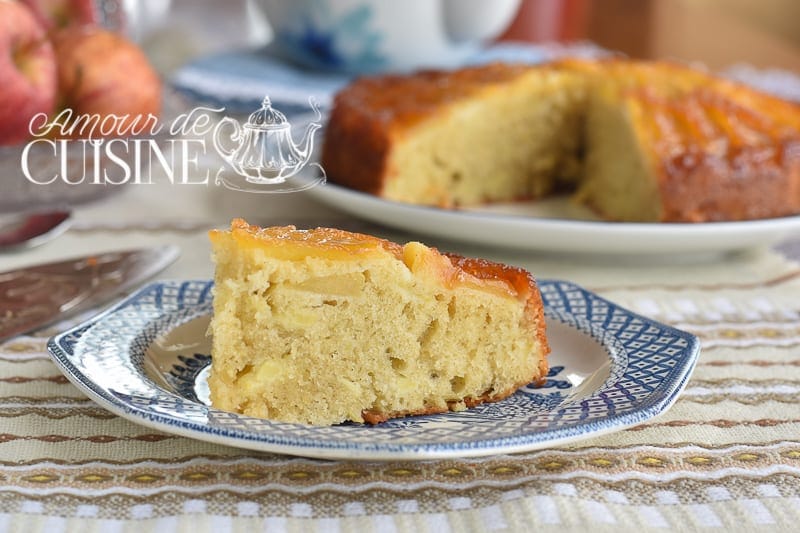 gateau renversé aux pommes caramélisées