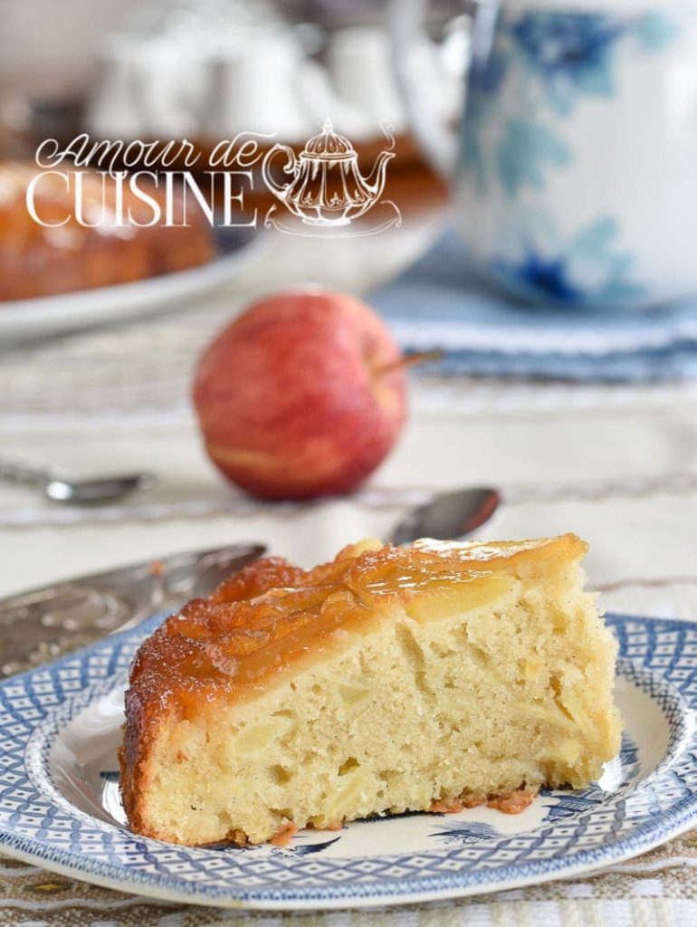 gateau renversé aux pommes caramèlisées 2