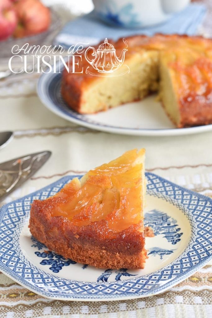 gateau renversé aux pommes caramèlisées