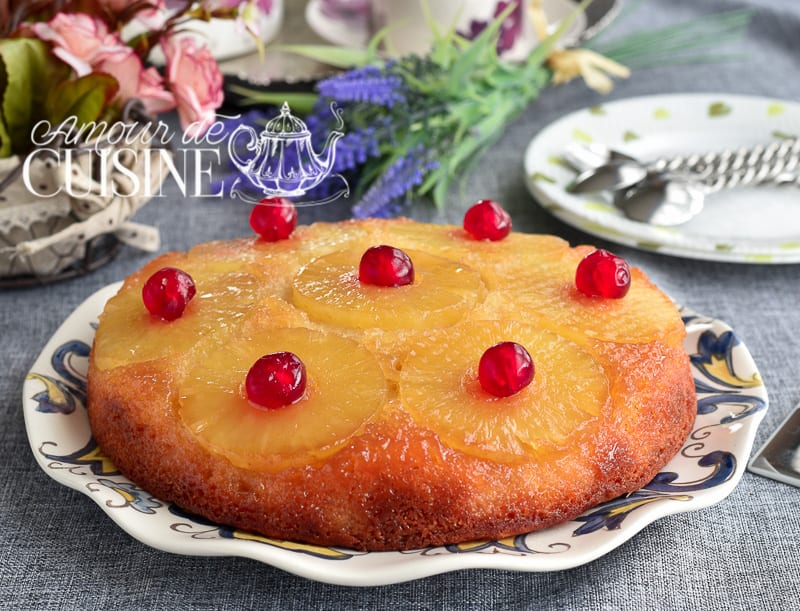 Gâteau renversé à l’ananas facile