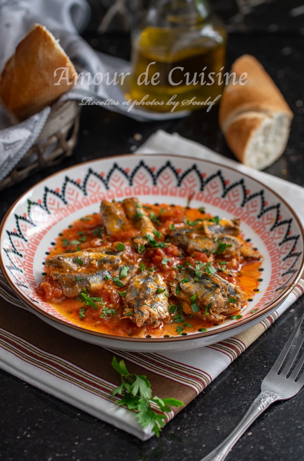 chtitha sardine ou sardines en sauce tomate