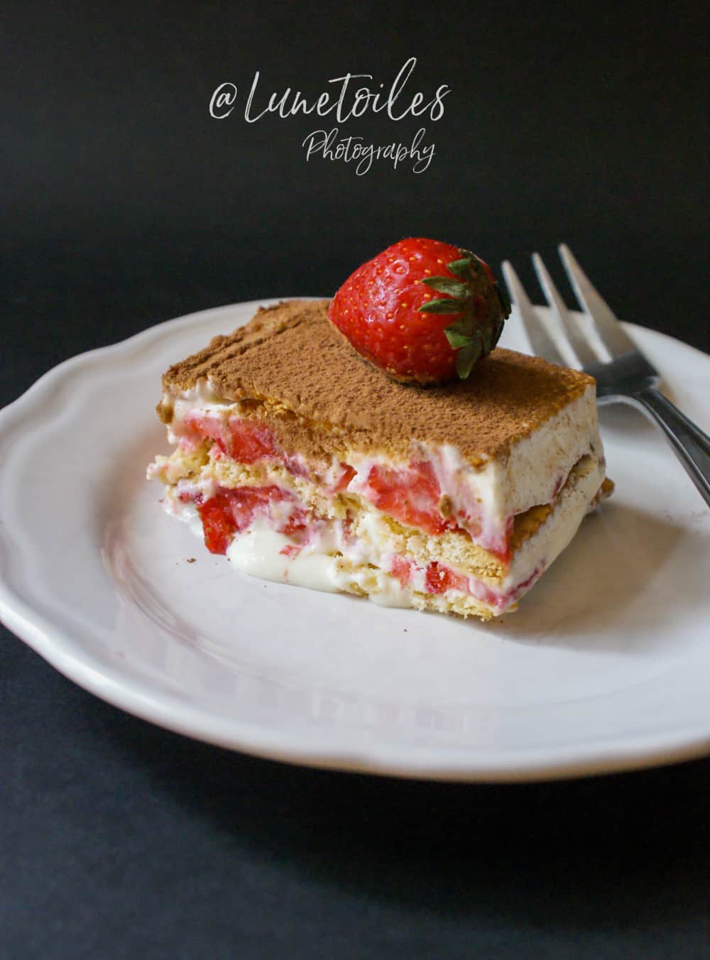 Gateau sans cuisson aux fraises