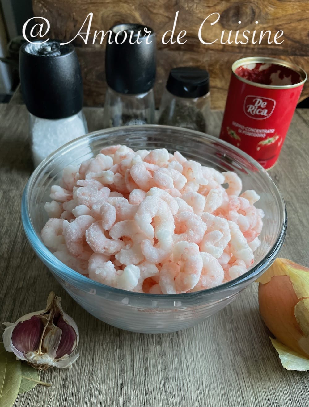 ingredient de la soupe de crevettes