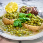 tajine de petits pois a l'agneau
