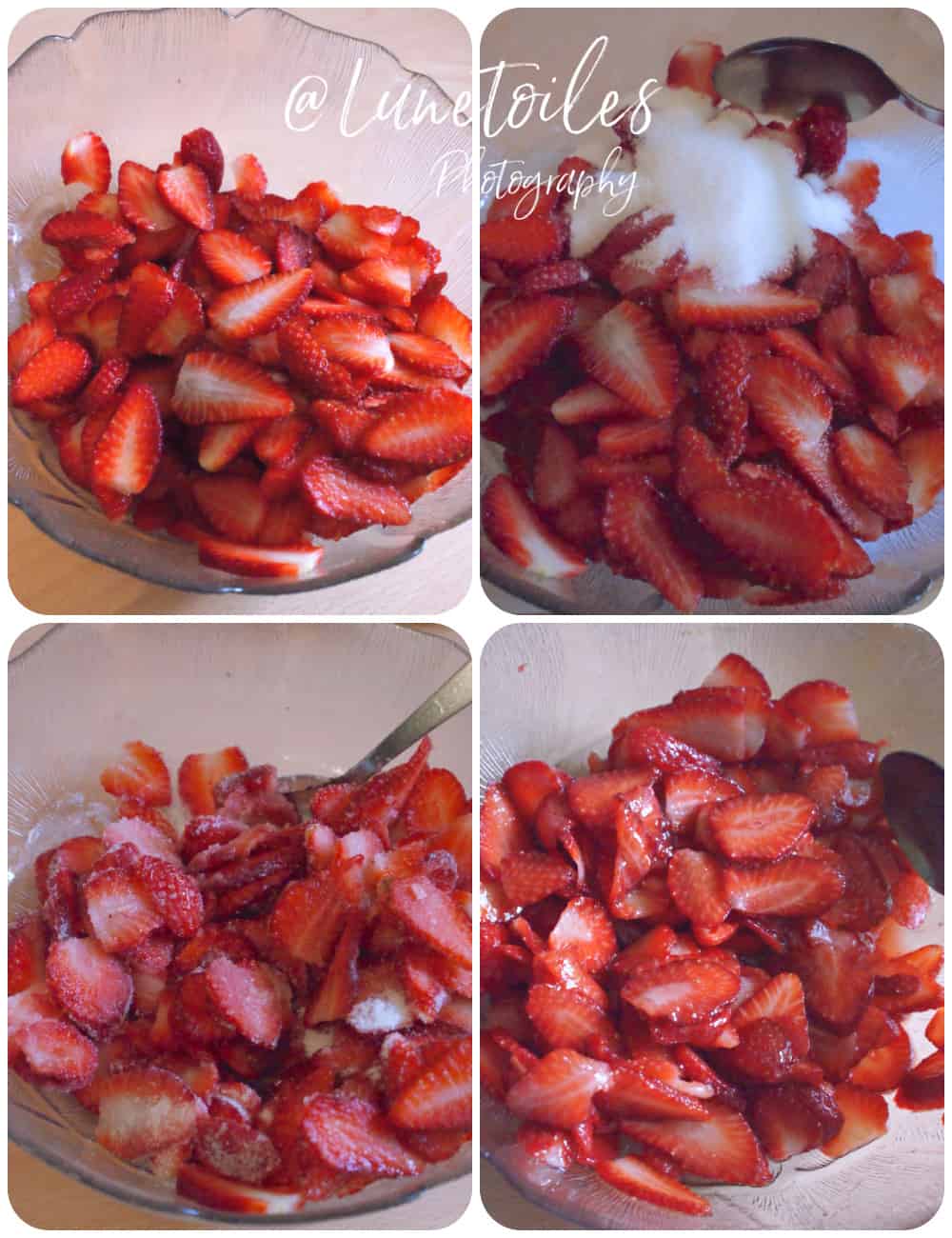preparer les fraises pour le dessert