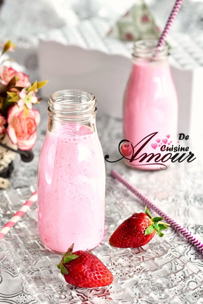 yaourt à boire aux fraises 11