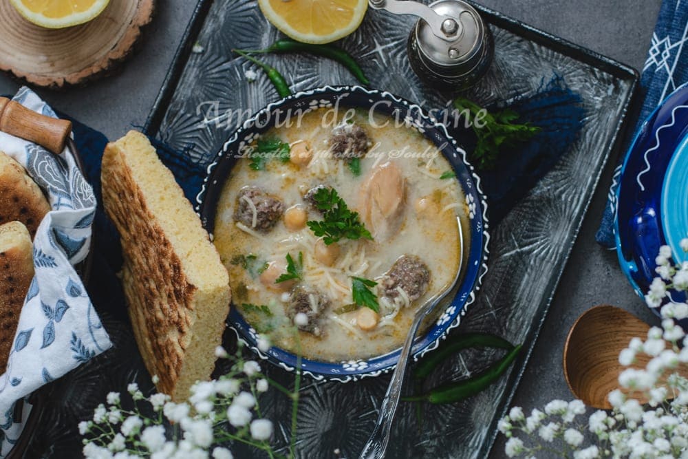 chorba beida soupe blanche ( chorba algéroise)