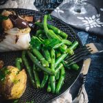 haricots verts sautés à l’ail et persil
