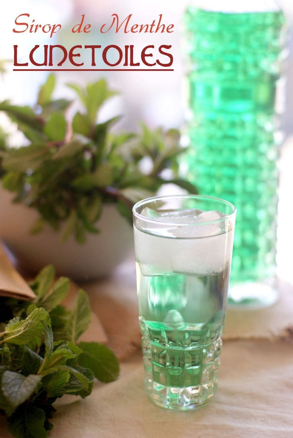 sirop de menthe maison